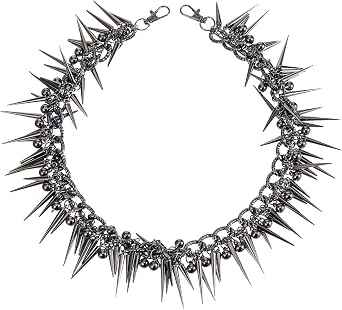 Tucnoeu Rivet Layered Pants Chain, Punk Gothic Spike Jean Belt Trousers Chains, Pants Chain Accessory for Wallets and Keys