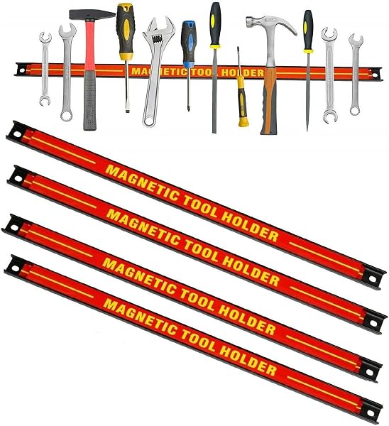 3x Striscia Magnetica per Utensili, Supporto Magnetico per Attrezzi | Barra Magnetica per Montaggio a Parete | Robusta Staffa per Utensili, Coltelli e Oggetti Metallici da Parete (3 x 60 cm) - 5