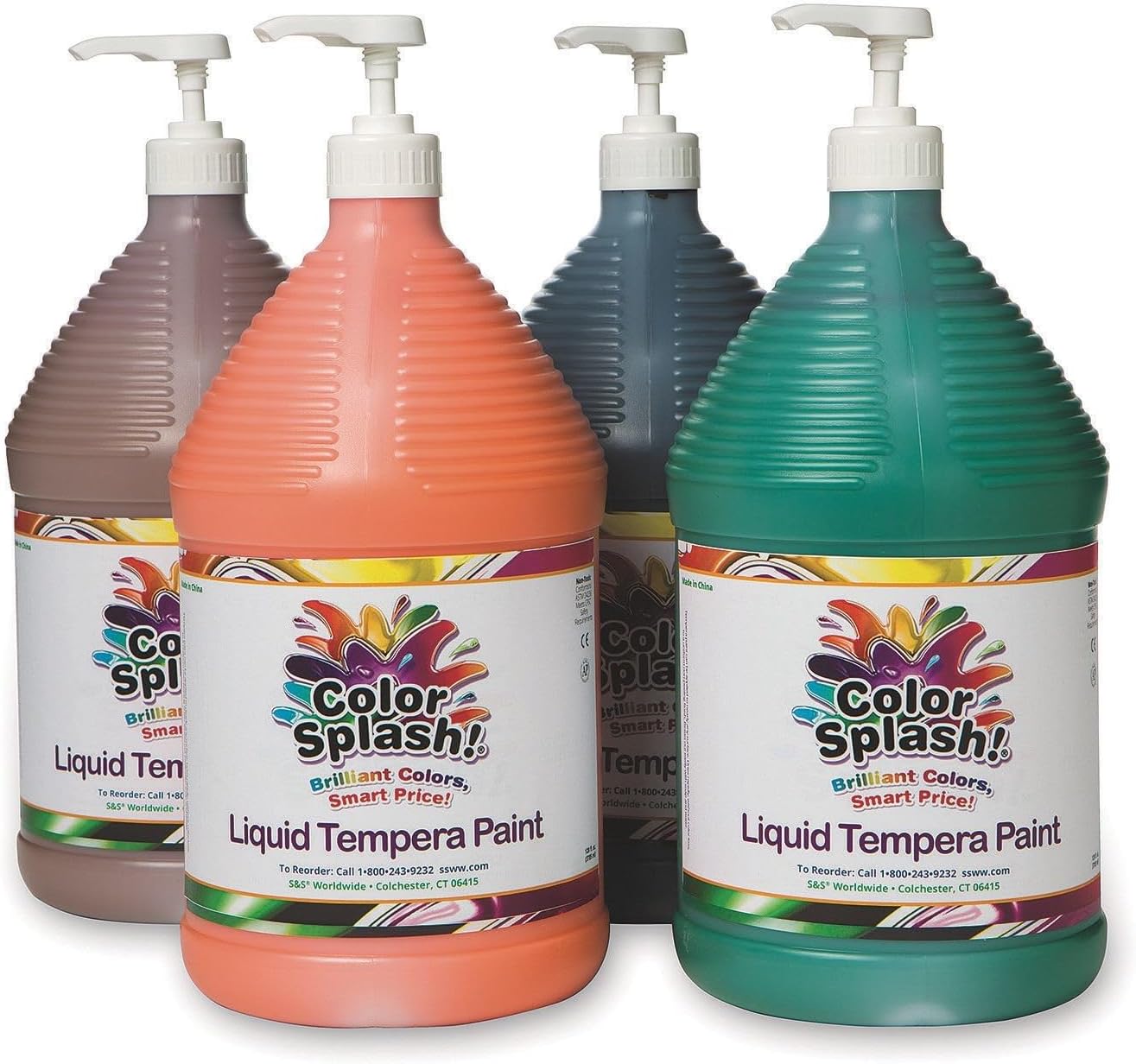 Color Splash! A Liquid Tempera Paint - Set B, Gallon (Set of 4)