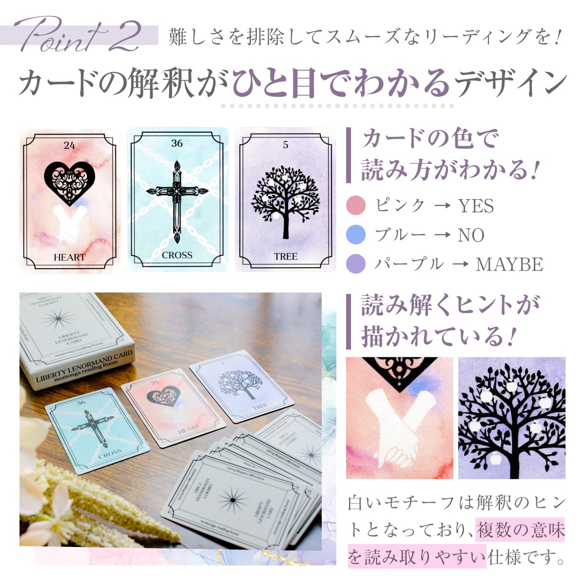 YouTuber momonga ルノルマンカード＆グランタブローマット Amazon.co.jp: 【YouTuber momonga監修】LIBERTYルノルマンカード