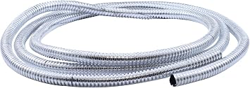 72" Long Chrome Plastic Wire Loom, 1/4" Diameter Boat, Truck, SUV, Car, for Truck and Trailer Boat Car