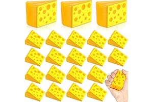 Libima 24 Pcs 2.3 Inch Cheese Stress Toys: Decompress with Delight