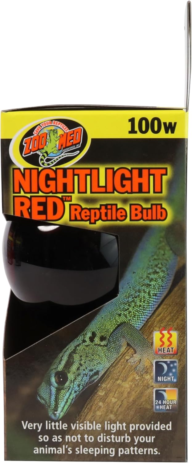 Zoo Med Nightlight Red Reptile Bulb 100 Watts (4 Pack)