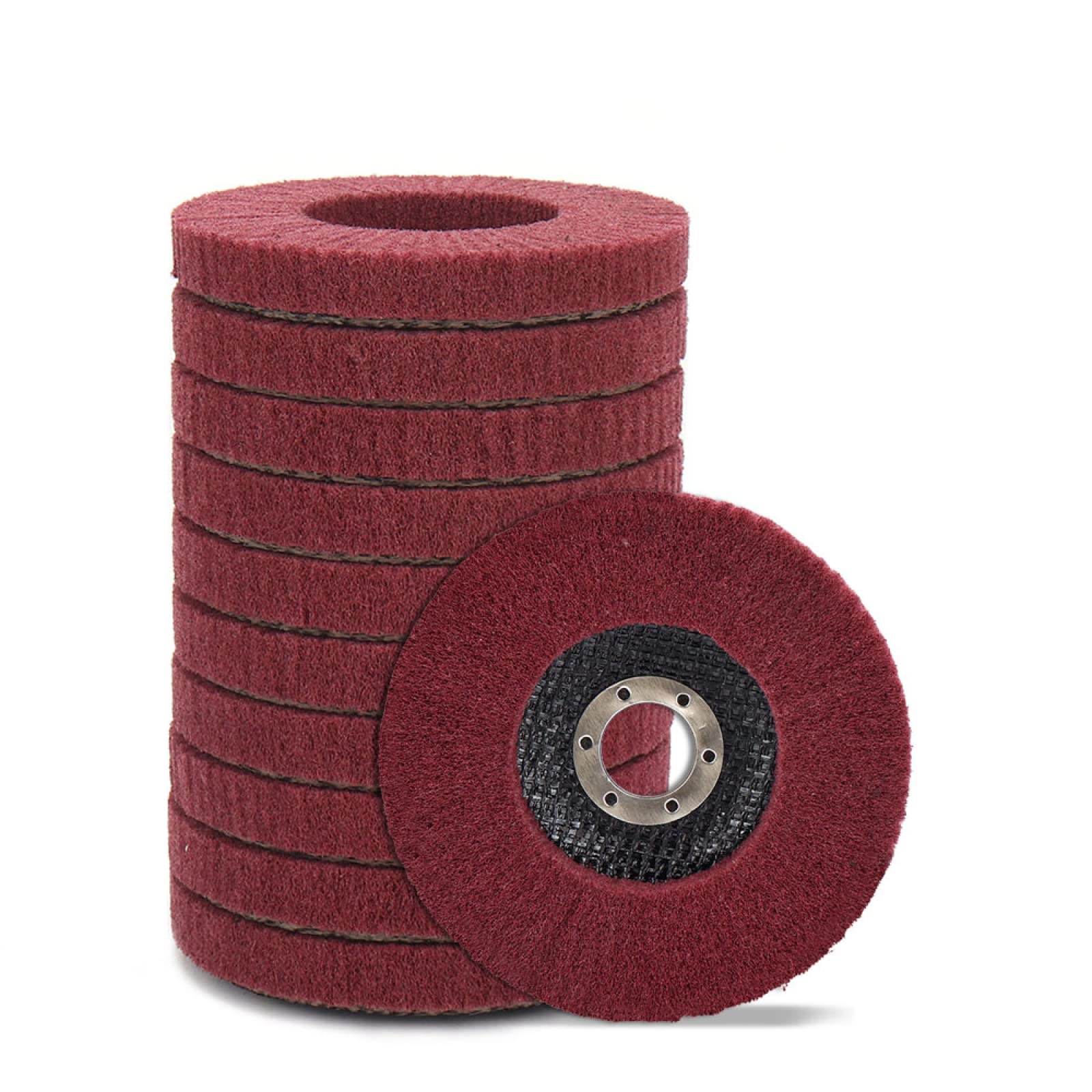 Disque de polissage à lamelles en fibre de nylon de 10,2 cm à 30,5 cm