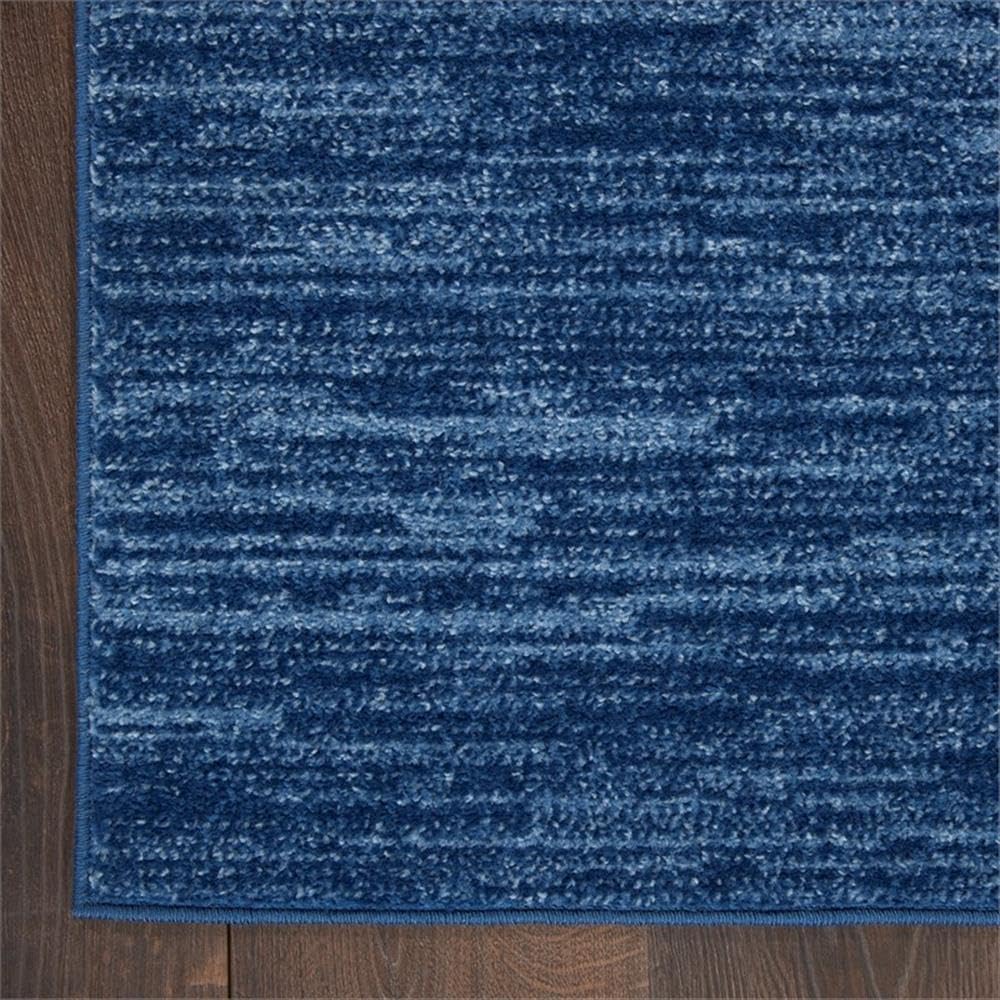 Pemberly Row 5' x 7' Navy Blue Fabric Outdoor Area Rug (5' x 7')