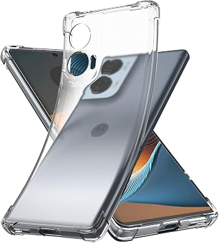 Transparent Silicone Case for Motorola Edge 50 Fusion, Soft TPU, Anti-Scratch Shockproof, Bumper Clear Protective Phone Case