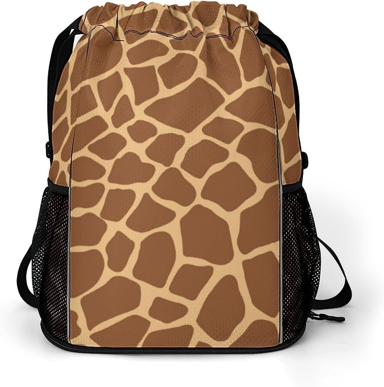 Animal Giraffe Gym Bag Workout Gym Backpack with Shoe Compartment Sports Bags for Women Men