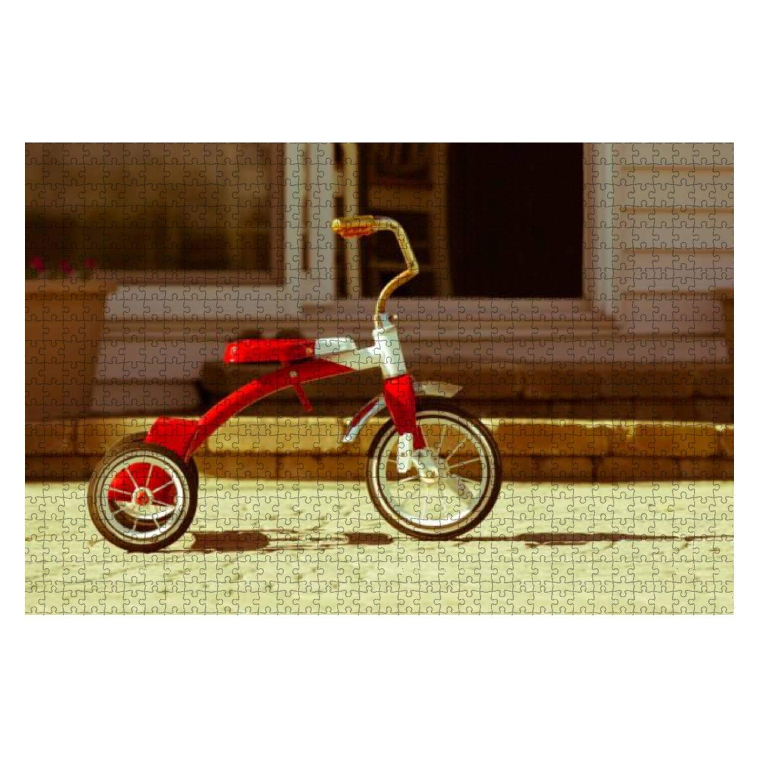 Amazon.com: 1000 Piece Child's Rusted red Tricycle Standing Ready