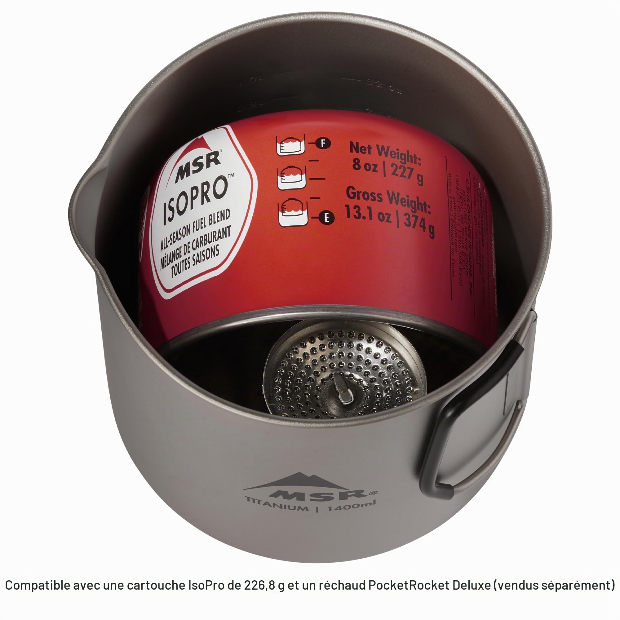 Msr Titan Kettle 1400 ML Bouilloire de Camping Unisexe