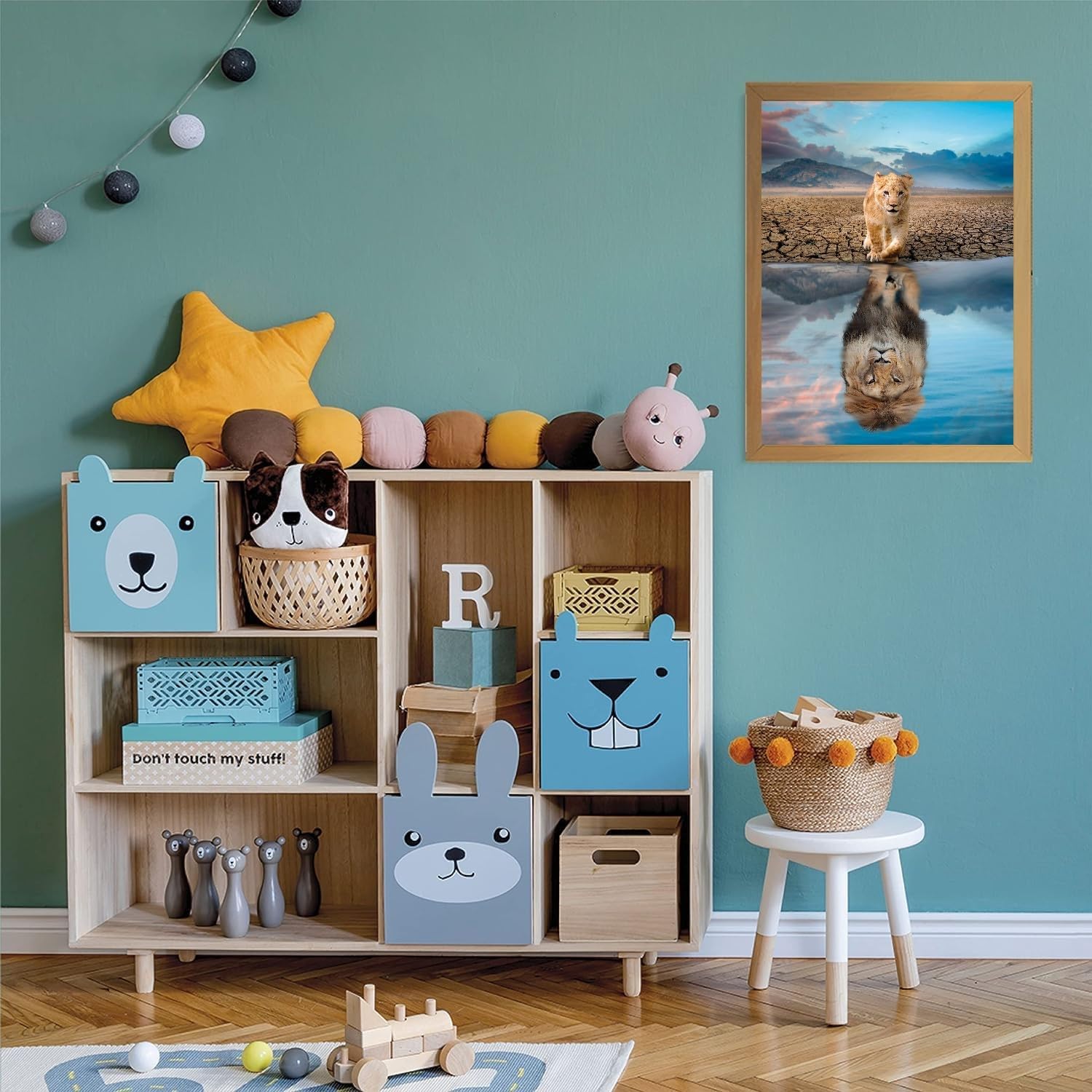 Clementoni - Supercolor Self Reflection-180 Pieces Children 9 Years, Puzzle Illustration, Animals, Made in Italy, Multicoloured, 21719