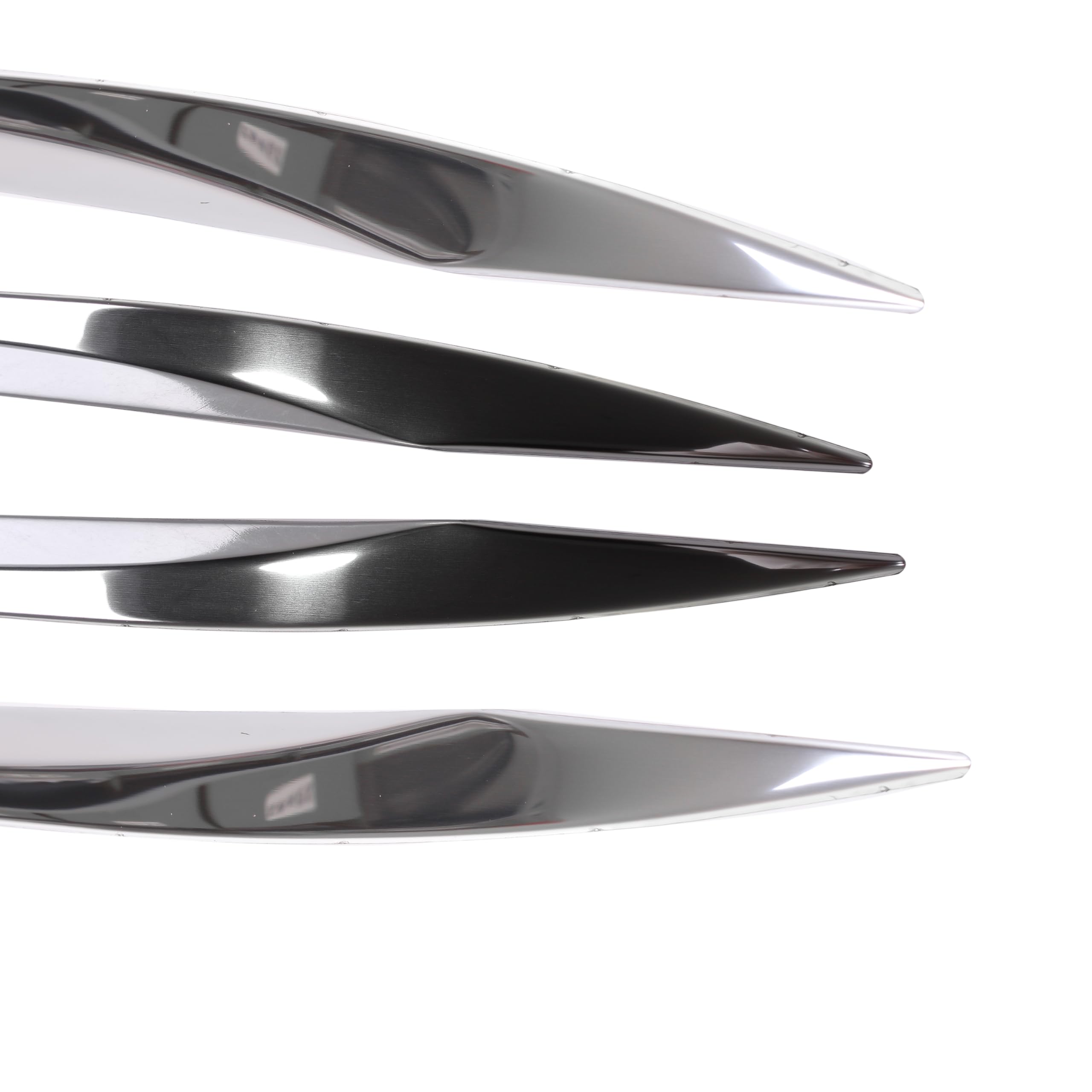 INLY 4 pezzi modanature laterali cromate in acciaio inox compatibili con 3008