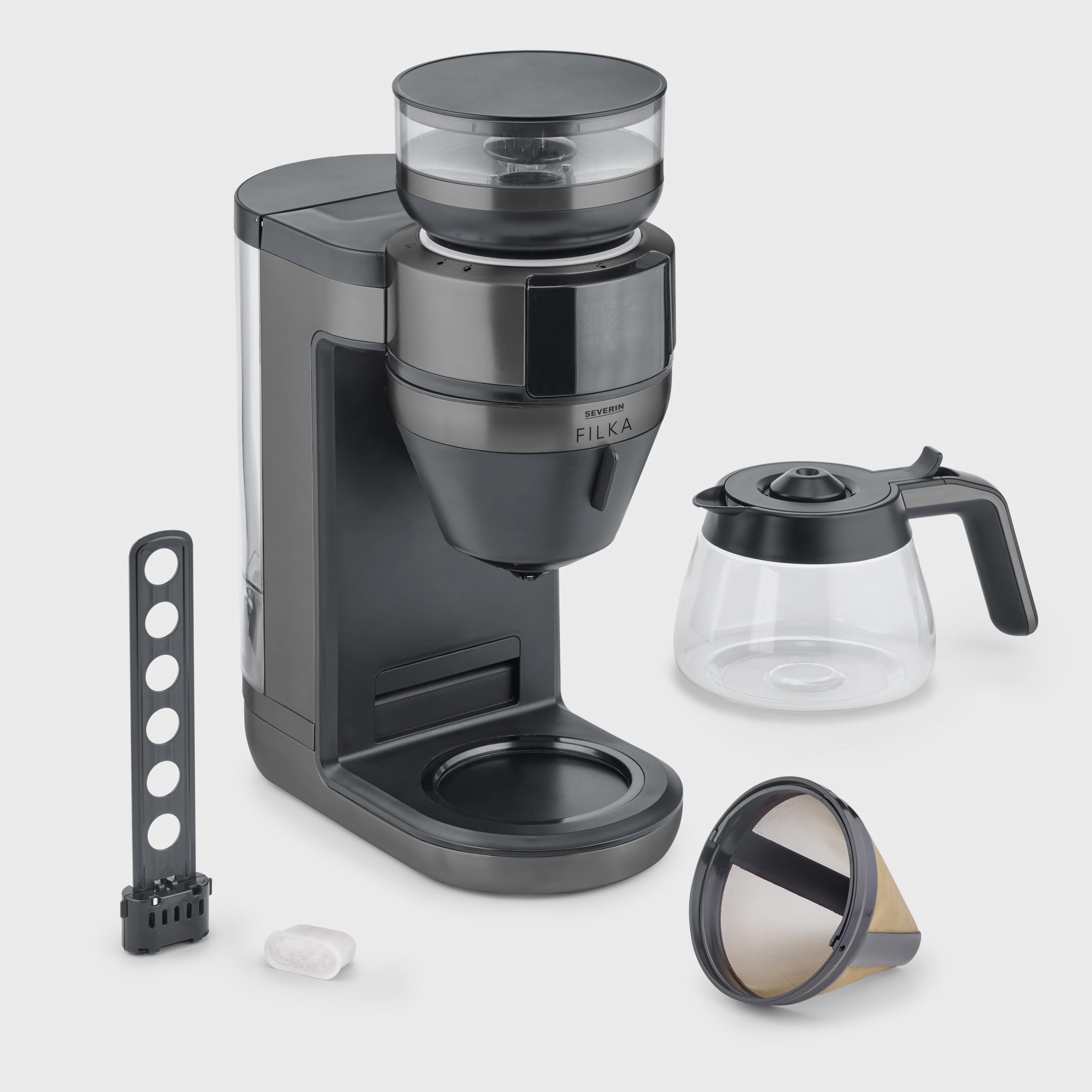 Severin FILKA Dark Inox w pełni automatyczny ekspres do kawy z filtrem