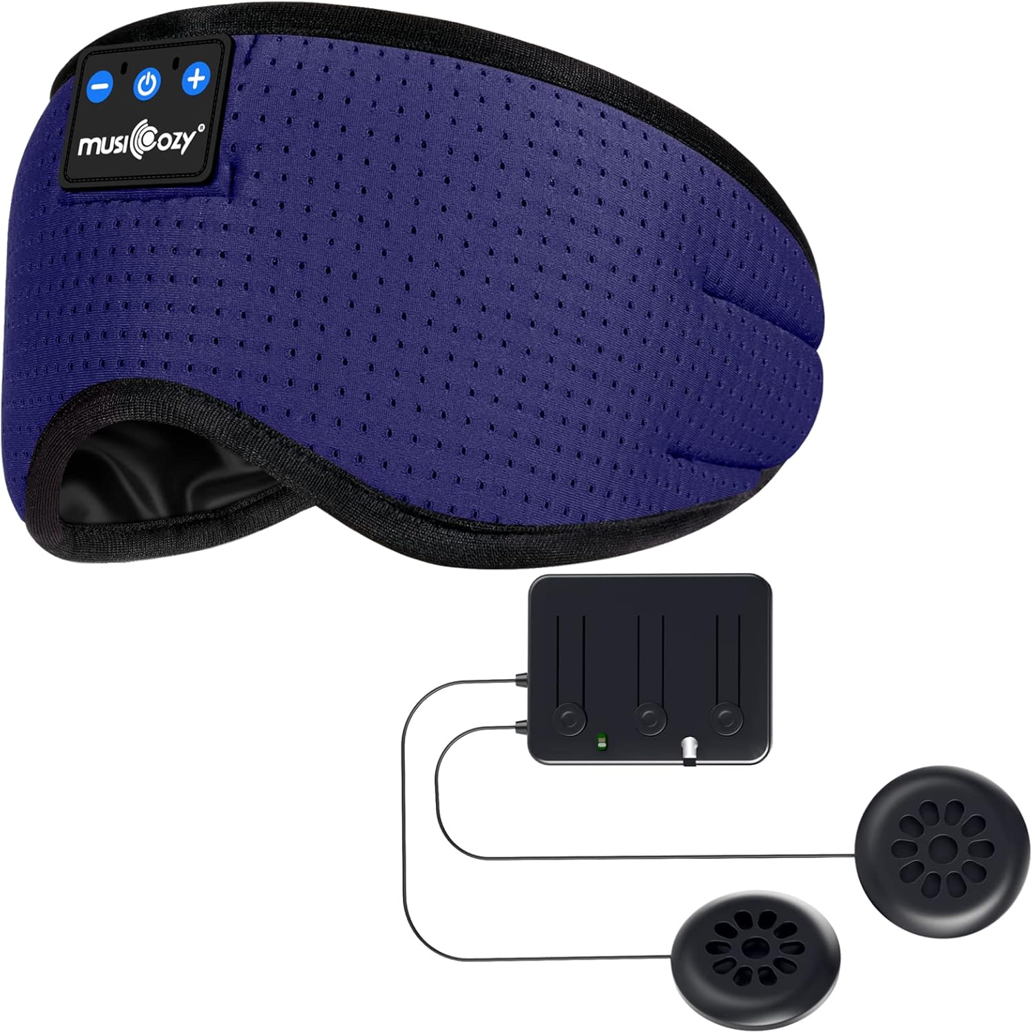 MUSICOZY Sleep Headphones Bluetooth Headband Sleeping Eye Mask & Bluetooth 5.4 Module Kit with Speakers and Charging Cable