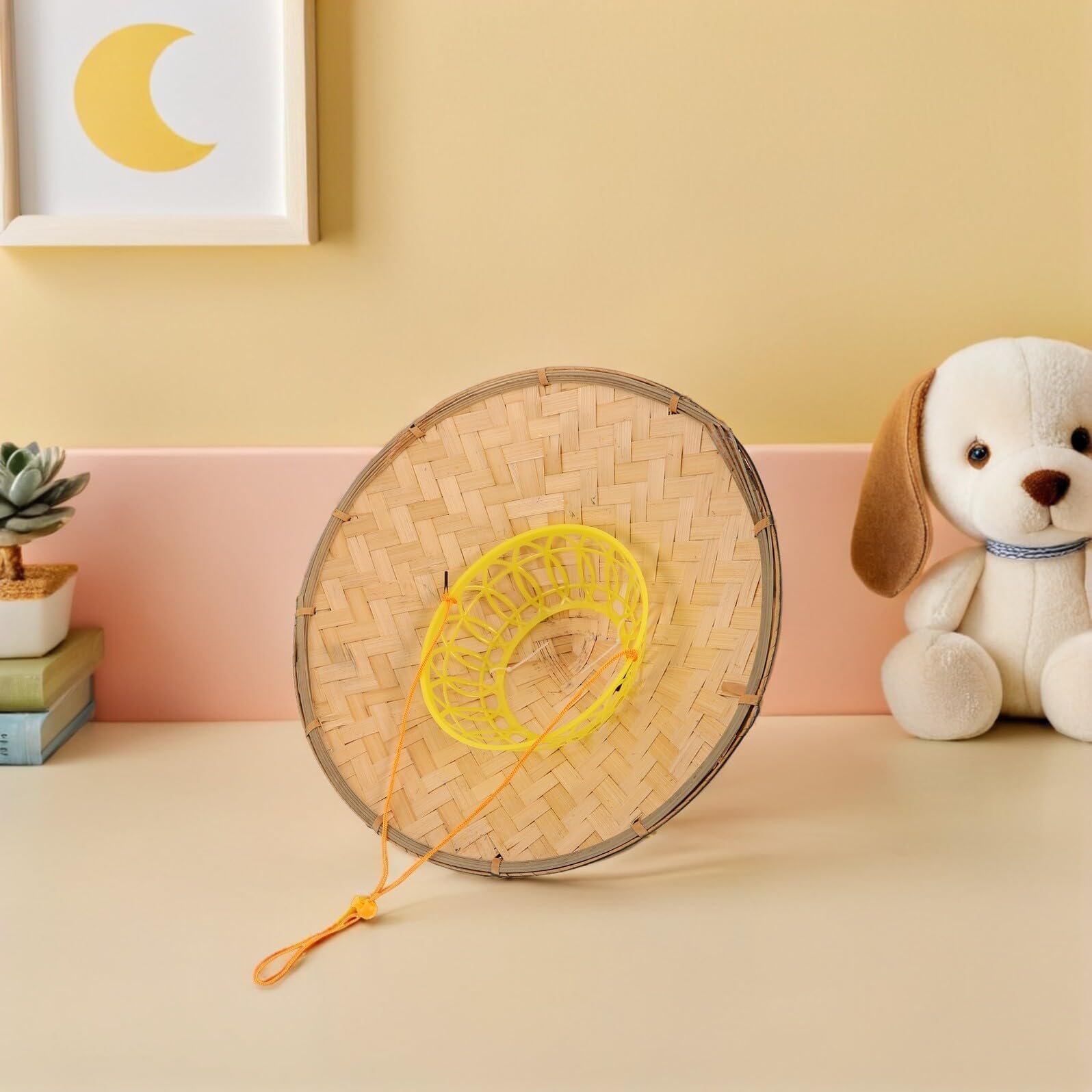 TEHAUX Samurai Japanische Ananas Konische Ananas Japanischer Bambus Samurai Hut Cosplay Kegelhut Reishut Für Bauern Gewebter Schwarz