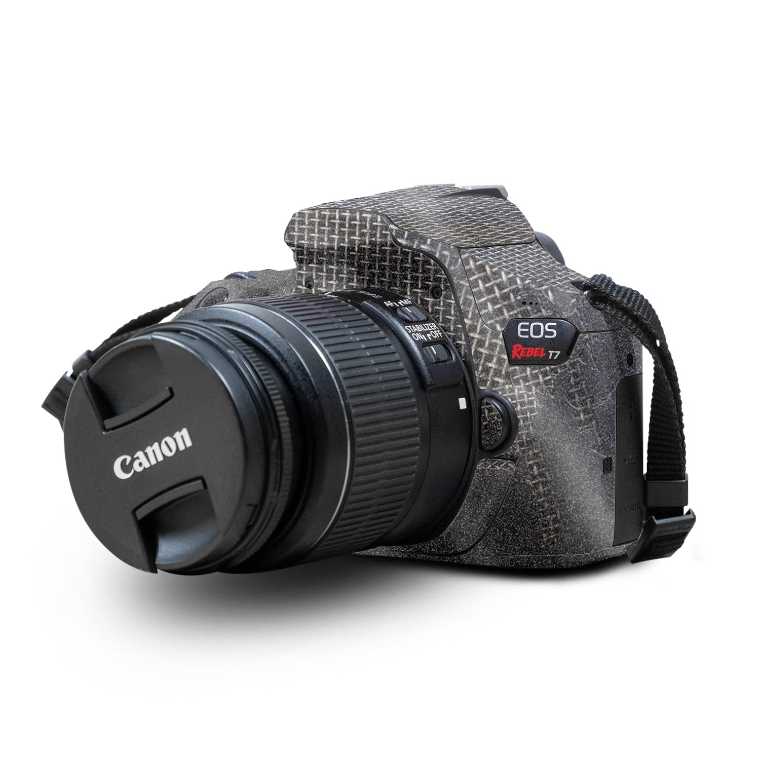 Glossy Glitter Skin Compatible with Canon EOS Rebel T7 Camera - Ripped - Premium 3M Vinyl Protective Wrap Decal Cover - Easy to Apply | Crafted in The USA by MightySkins