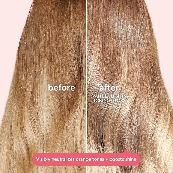 Glaze Supergloss Color Conditioning Gloss Hydrating Semi-Permanent Color Hair Gloss & Shine Boost Color Depositing Mask - Vegan, Cruelty-Free 6.4 Fl Oz - Vanilla Lights - Cool Blue Toner
