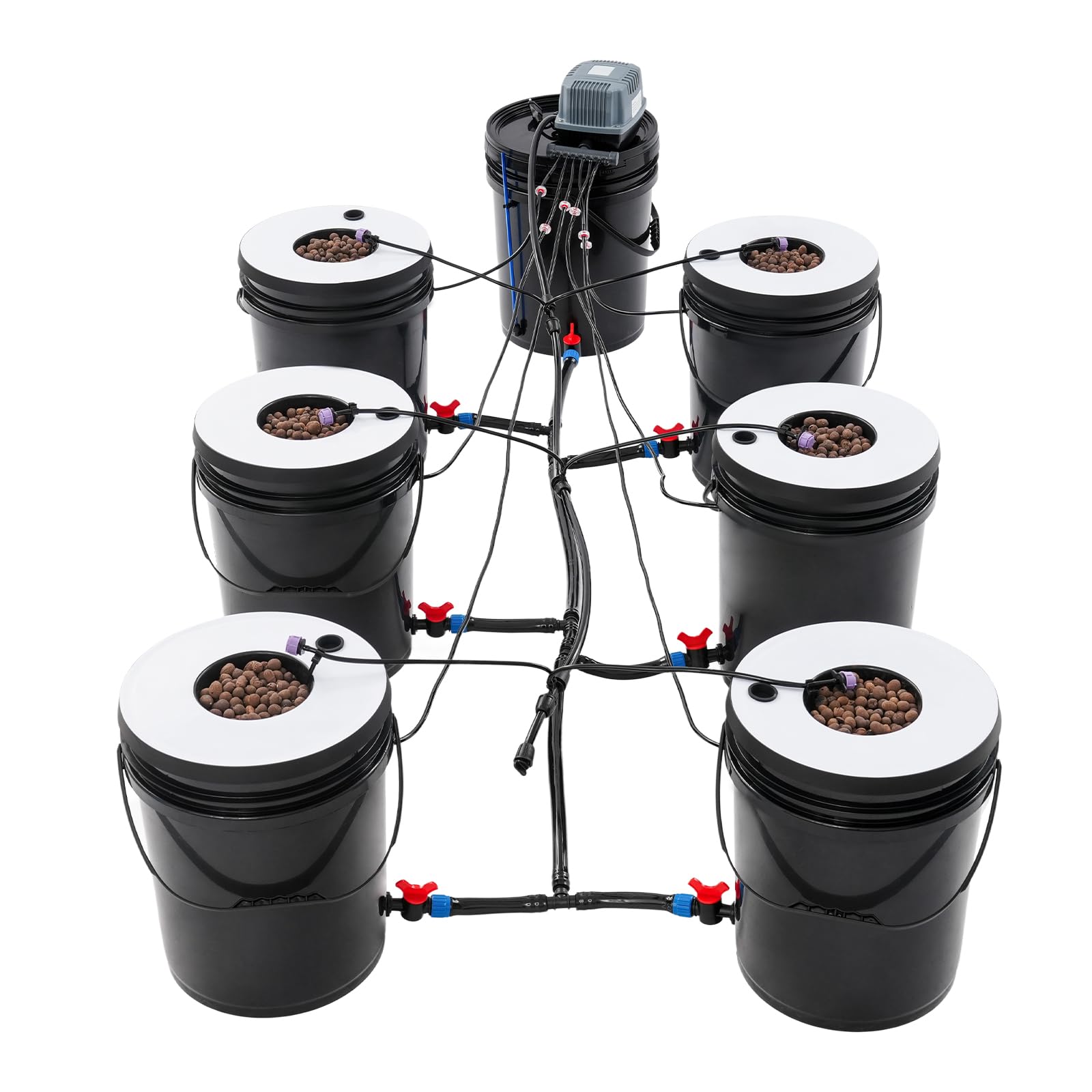 Hydroponiczny system uprawy, 7 doniczek, kompletny zestaw palet do uprawy, wieża hydroponiczna z zestawem narzędzi, nadaje się do uprawy truskawek, sałaty, pomidorów i mięty