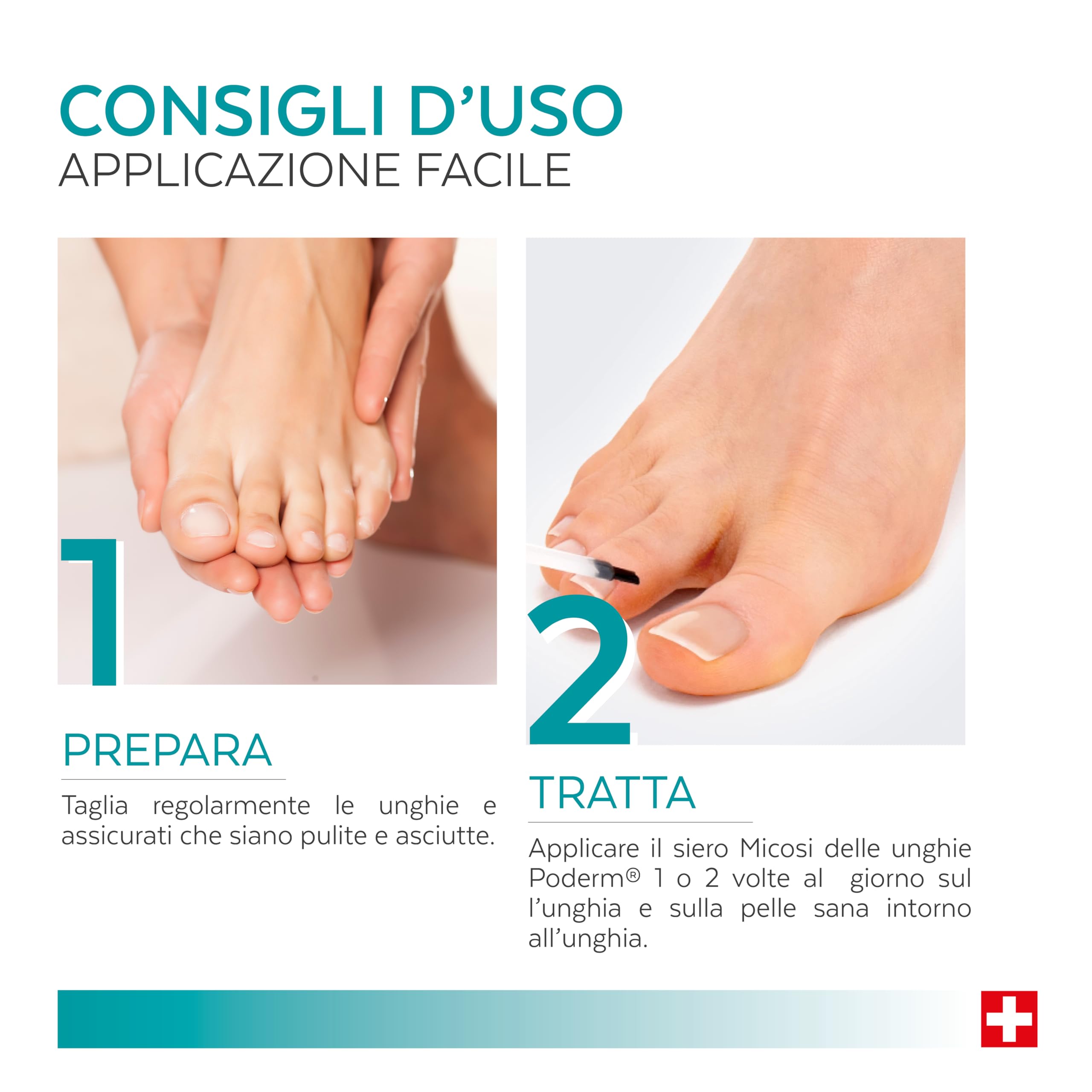 PODERM - TRATTAMENTO MICOSI UNGHIE | Soluzione Naturale Unghie Fungus | Alle piante potenti,riparatrici, purificanti e rivitalizzanti | Trattamento mani/piedi |Facile & rapido| Prodotto in Svizzera