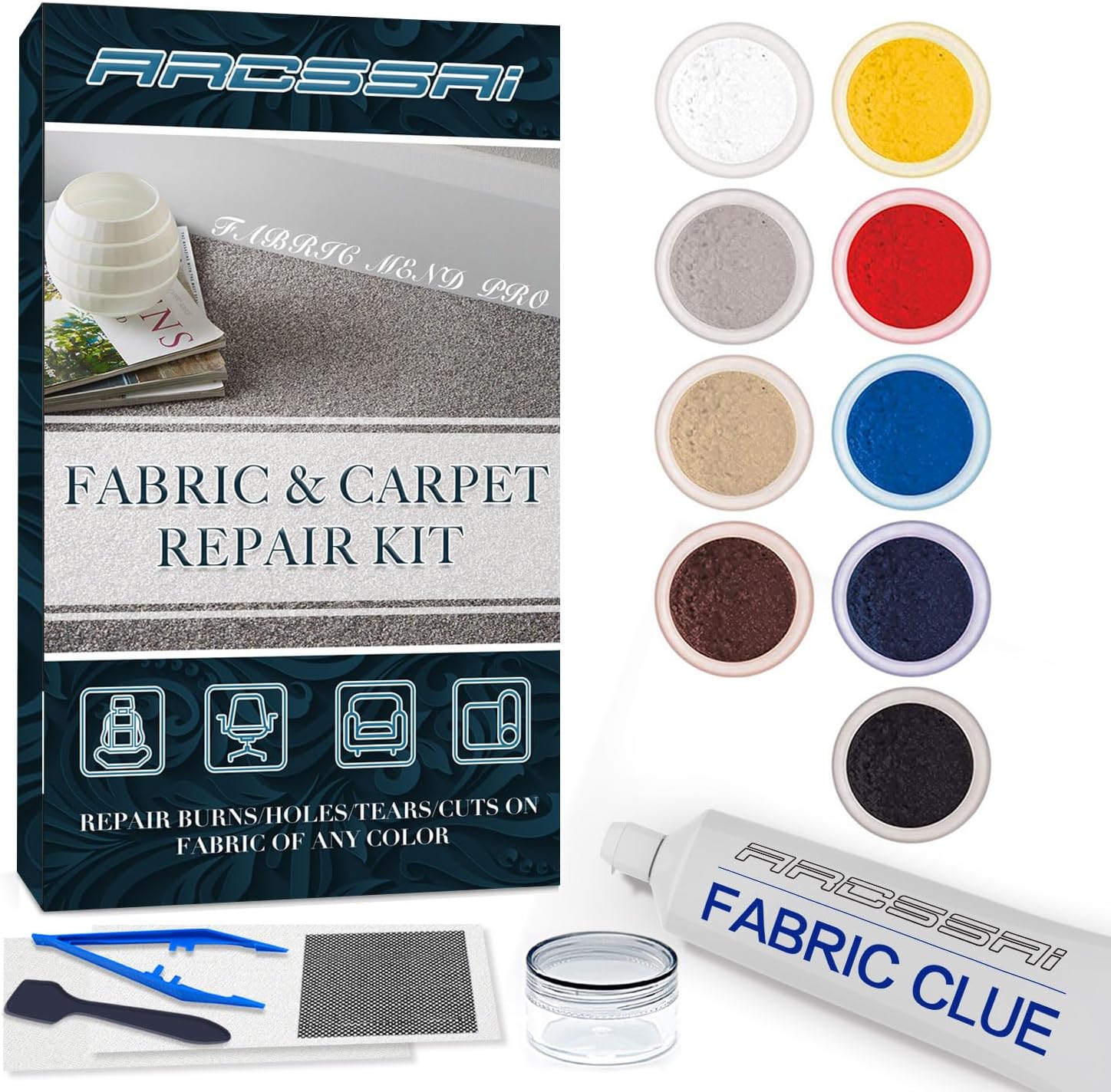 Carpet Repair Kit, Carpet Patch and Fabric Upholstery