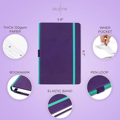 Miniatura 2 de Skyline Registro de cheques - Libro de registro contable para ingresos y gastos - Chequera de transacciones para pequeñas empresas - Cuaderno de