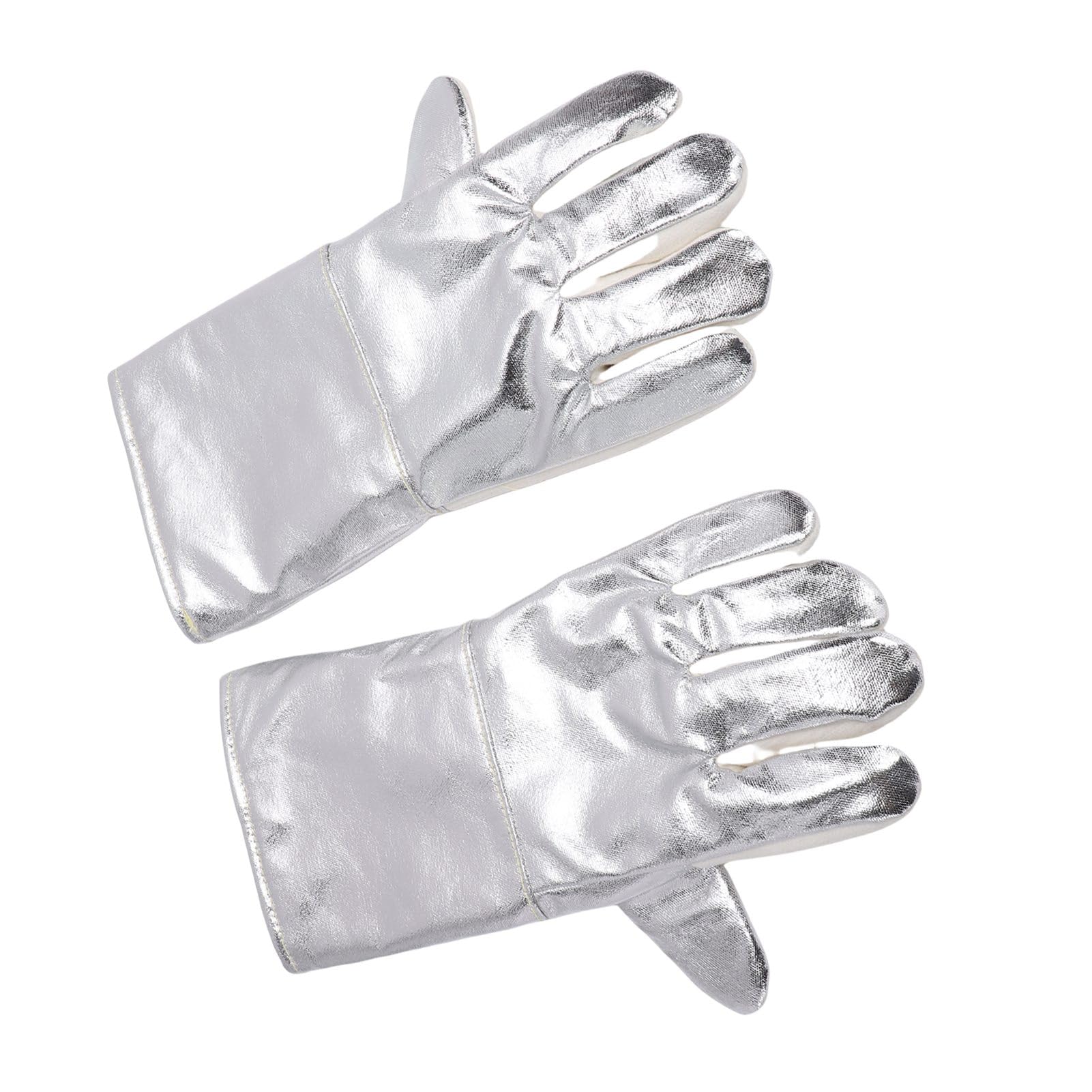 Guanti forno Guanti barbecue ignifughi resistenti al calore per cucinare Cottura al forno Campeggio Realizzati in materiale resistente al calore in foglio di alluminio di