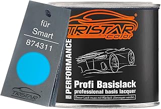 TRISTARcolor Peinture voiture Pot prêt à la pulvérisation pour Smart 874311 Light Blue peinture de base 0,5 L