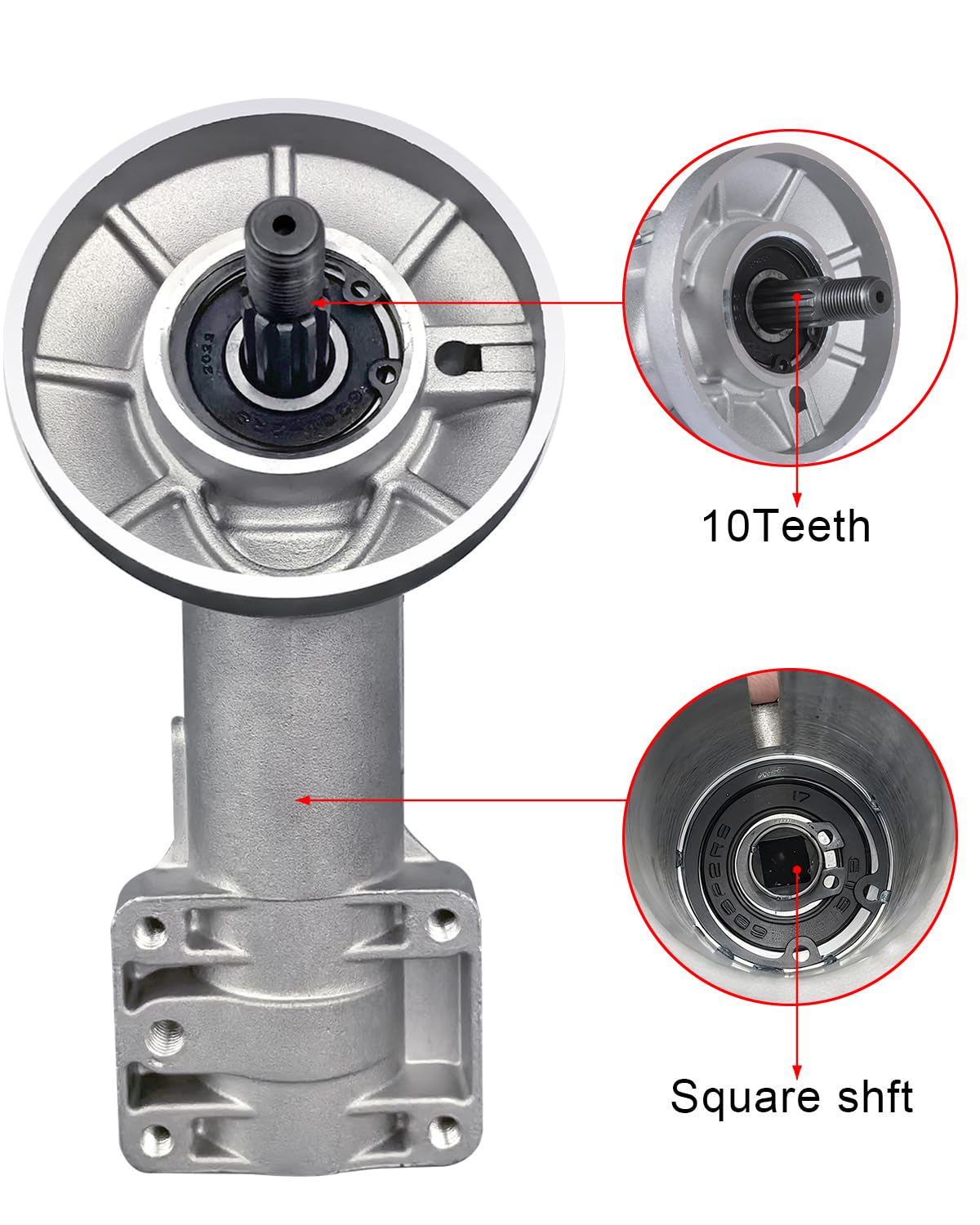 Głowica przekładni trymera / zespół głowicy skrzyni biegów pasuje do Stihl FS56RC FS70R FS91R FS94R FS111R FS131 FS131R FS56 RC trymer strunowy i kosa szczotkowa - zastępuje część nr 4180-640‑0114