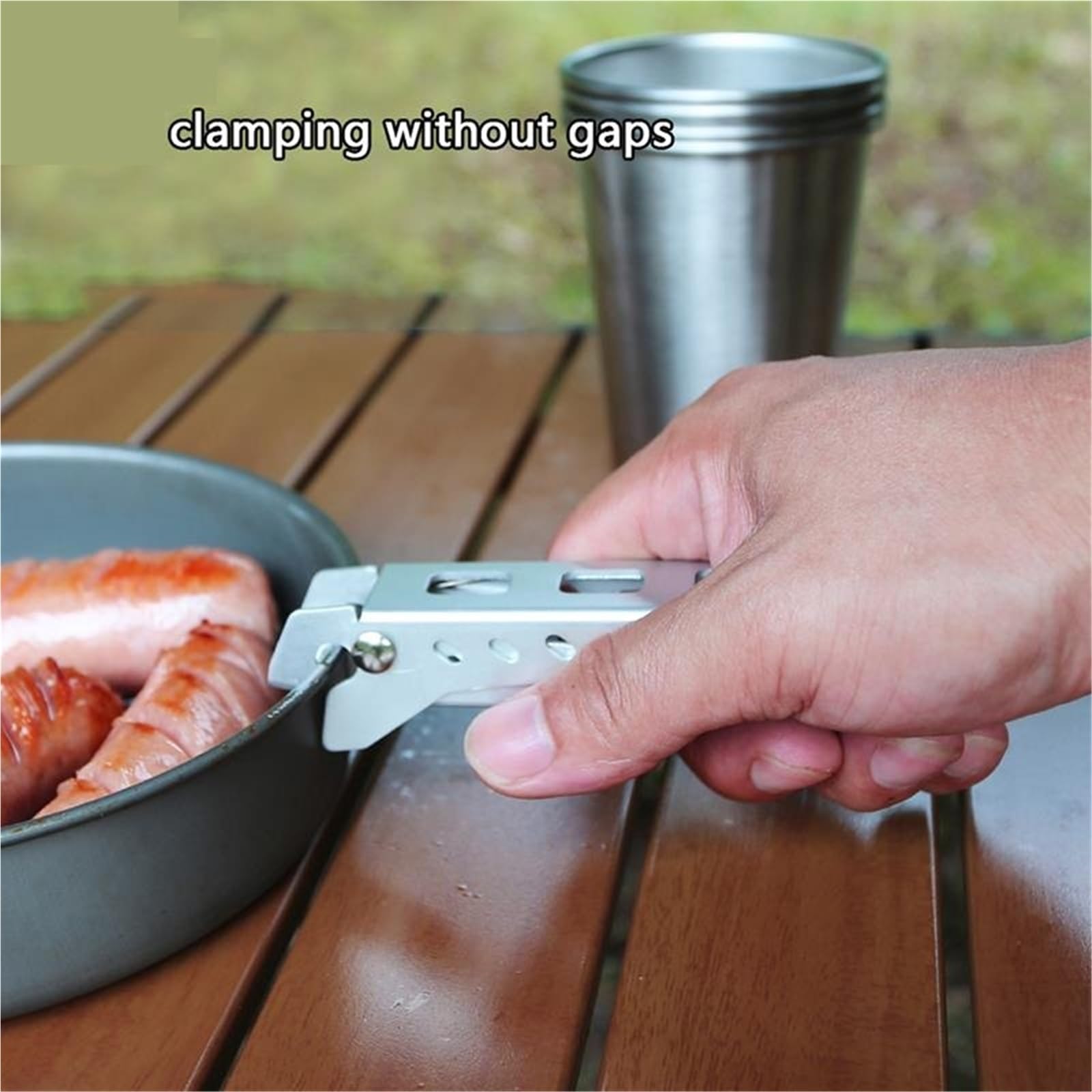 4 Uds cocina hogar Anti-caliente olla de aleación Clip tazón pinza for alimentos abrazadera plato Pan Anti-escaldado accesorios Para Sujetar Ollas(Sliver)