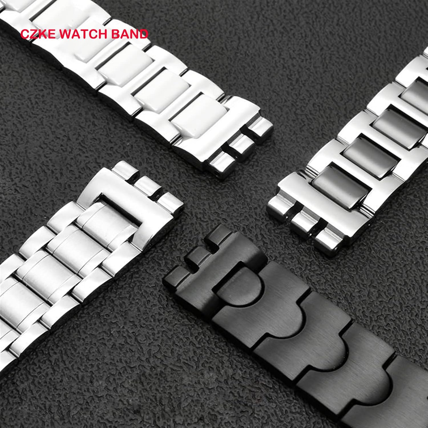CZKE for Swatch Solid core Metal Bracelet concave Convex Watch Chain YCS Yas YGS Iron Men and Women Steel watchband Ceramic Strap (Color : G20 Silver, Size : 17mm)