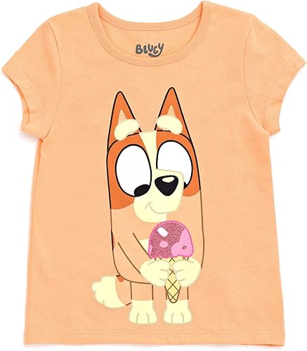 Miniatura 5 de Bluey Paquete de 4 camisetas de bingo para niñas pequeñas