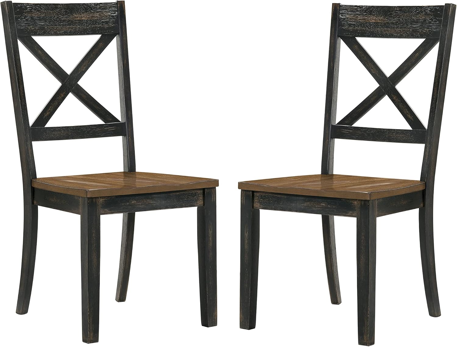 HOMES Inside + Out Westan Farmhouse XCross Back Wood