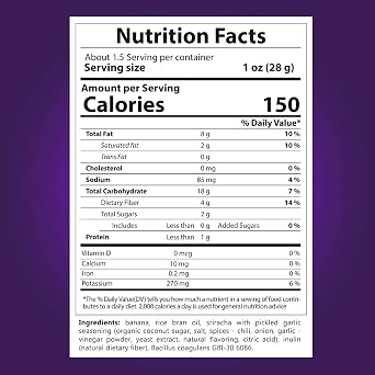 BANANA JOE Sriracha Banana Chips, 1.65 OZ