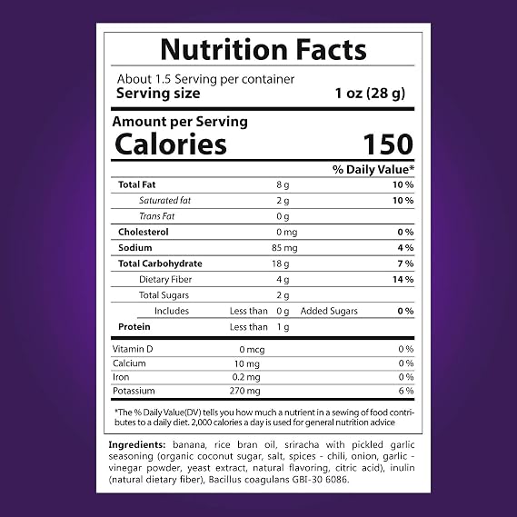 BANANA JOE Sriracha Banana Chips, 1.65 OZ