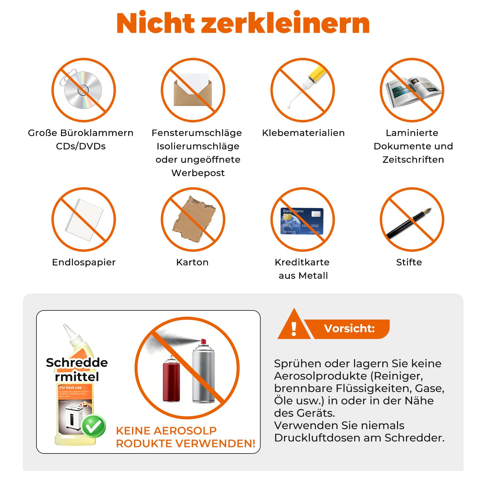 200 Blatt Aktenvernichter P-5 Partikelschnitt Aktenvernichter, 7 Blatt manuell, 40 Min Dauerbetrieb, Anti-Stau, vernichtet Kreditkarten & Heftklammern, 22L Auffangbehälter, für Büro & Gewerbe