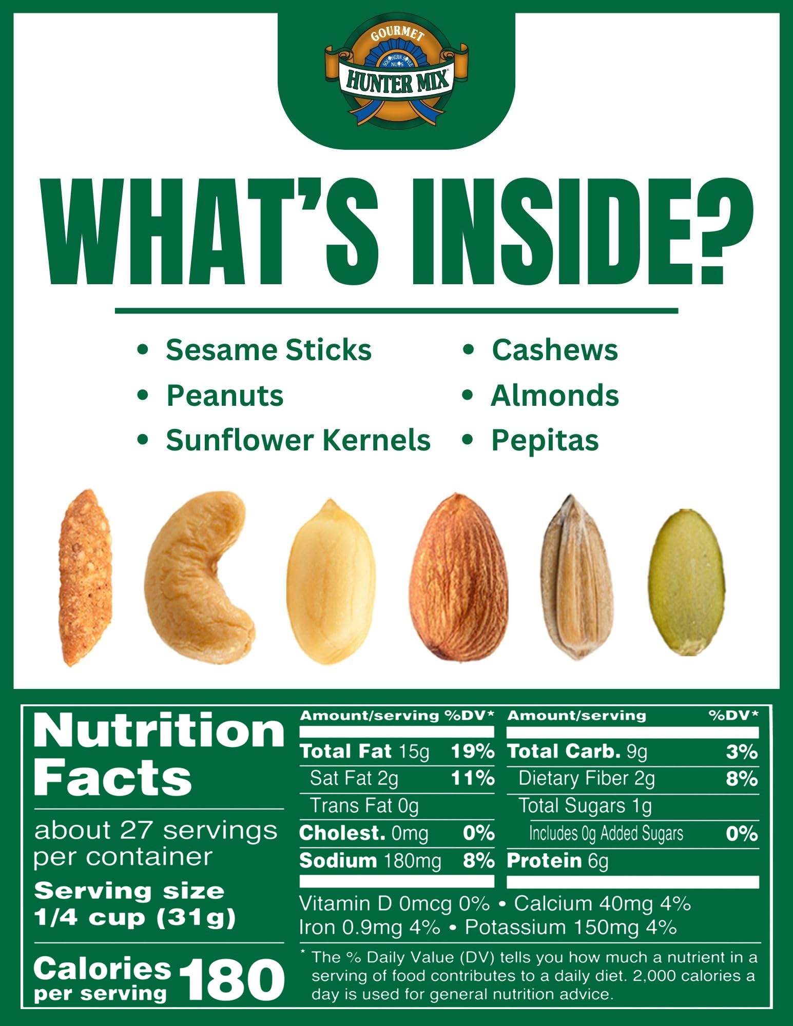 Southern Style Nuts Gourmet Hunter Bulk Trail Mix, Mixed Nuts, 30 oz (Pack of 2) view 2