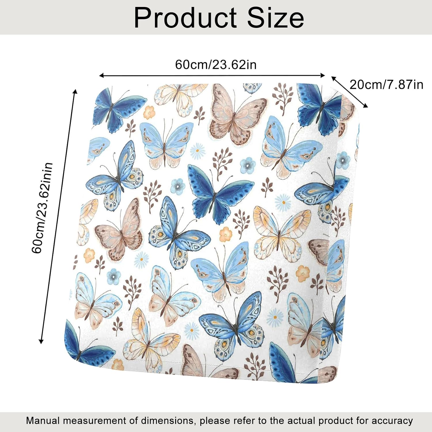3PCS Printed Couch Cushion Covers,Washable Butterfly Printing Elastic Sofa Cover,Indoor Outdoor Sofa Slipcovers-Butterfly