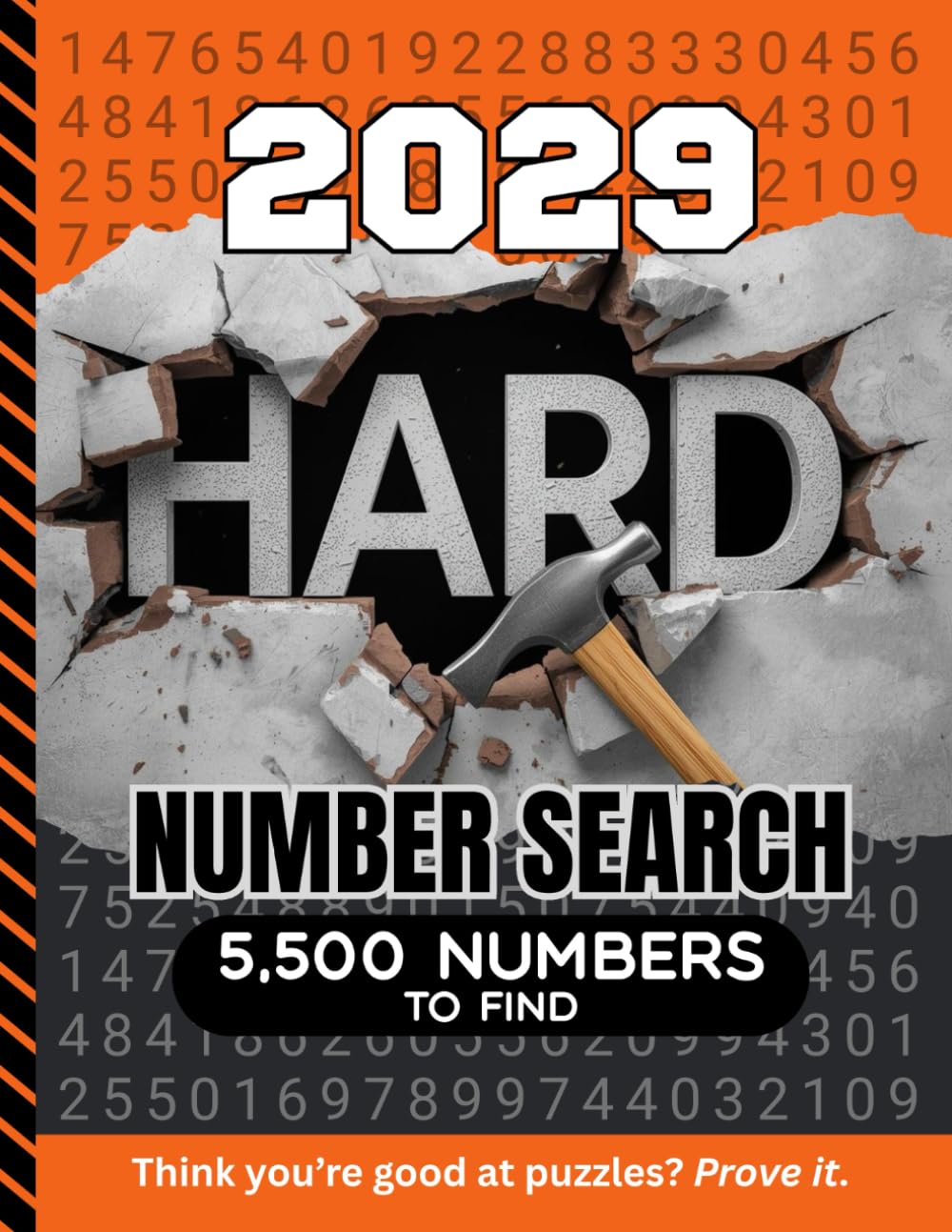 2029 Hard Number Search: 5,500 Multi-Digit Clues To Find / Large Print Puzzle Lover Gift For Adults (Dated Hard Number Searches)