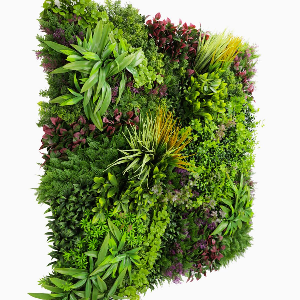 SYNTHAIETIK Mur Végétal Artificiel Wood Colors Prix/m² Plaque de 1m *1m décoration Murale Palette automnale vibrante