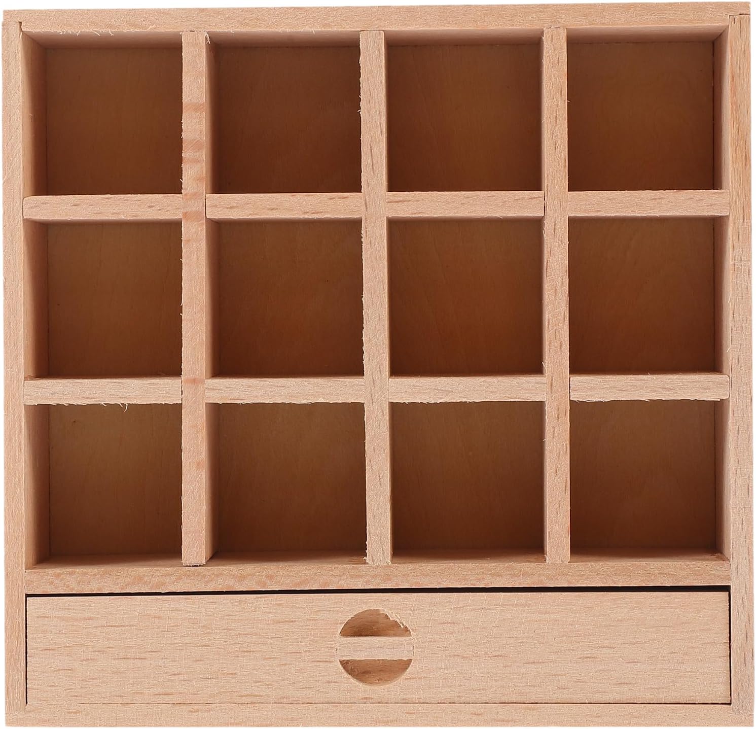 Vaguelly Decorative Miniature Storage Cabinet 3.81X3.66X1.10In Mini Drawer Furniture for Dollhouse Accessories DIY Tiny Houses and Micro Landscape Decor