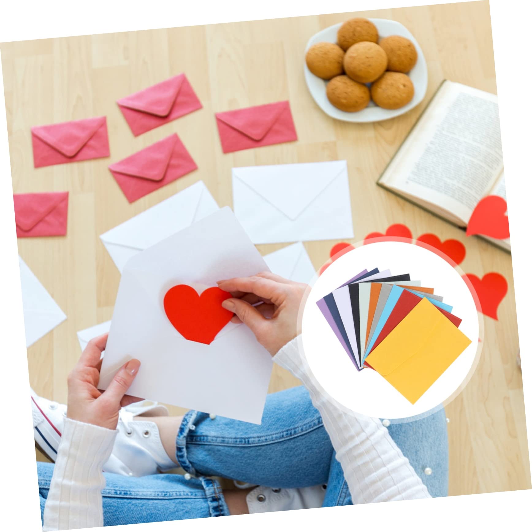 VILLCASE 200 Piezas sobre envelopes cartas simple papel