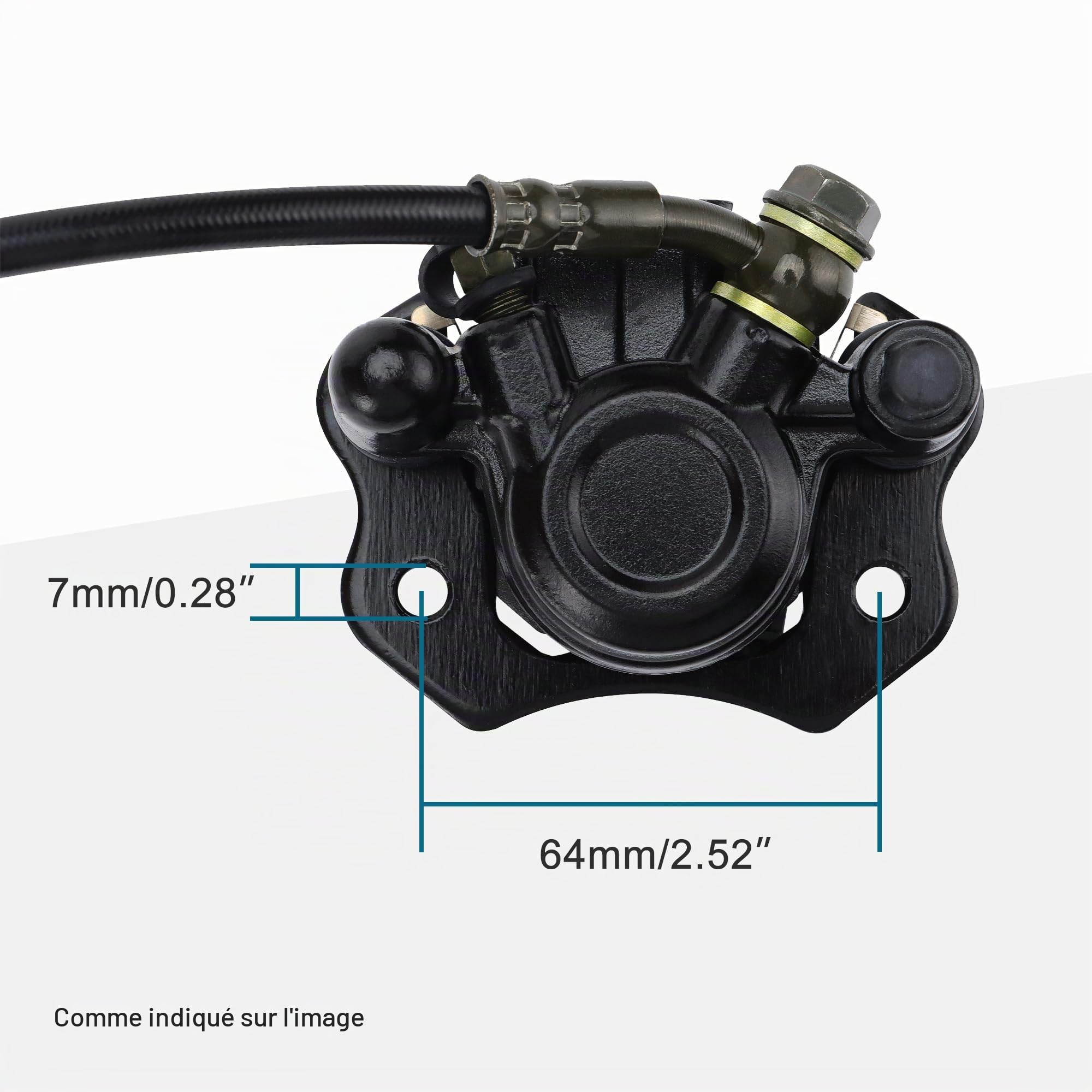 GOOFIT Cylindre maître frein à disque arrière Remplacement pour 50cc 70cc 90cc 110cc 125cc 200cc 250cc ATV Quad