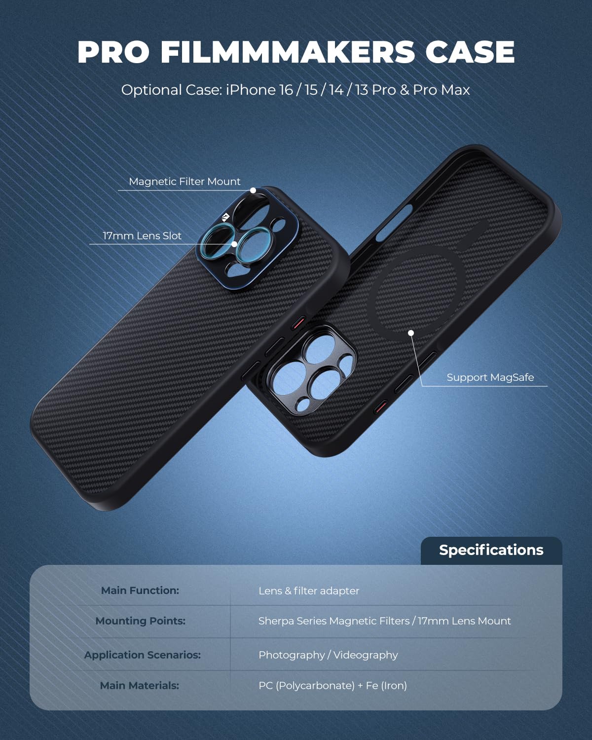 Freewell シェルパシリーズ プロフィルム iPhoneケース 17mmマ Freewell シェルパシリーズ プロフィルム iPhoneケース 17mmマの