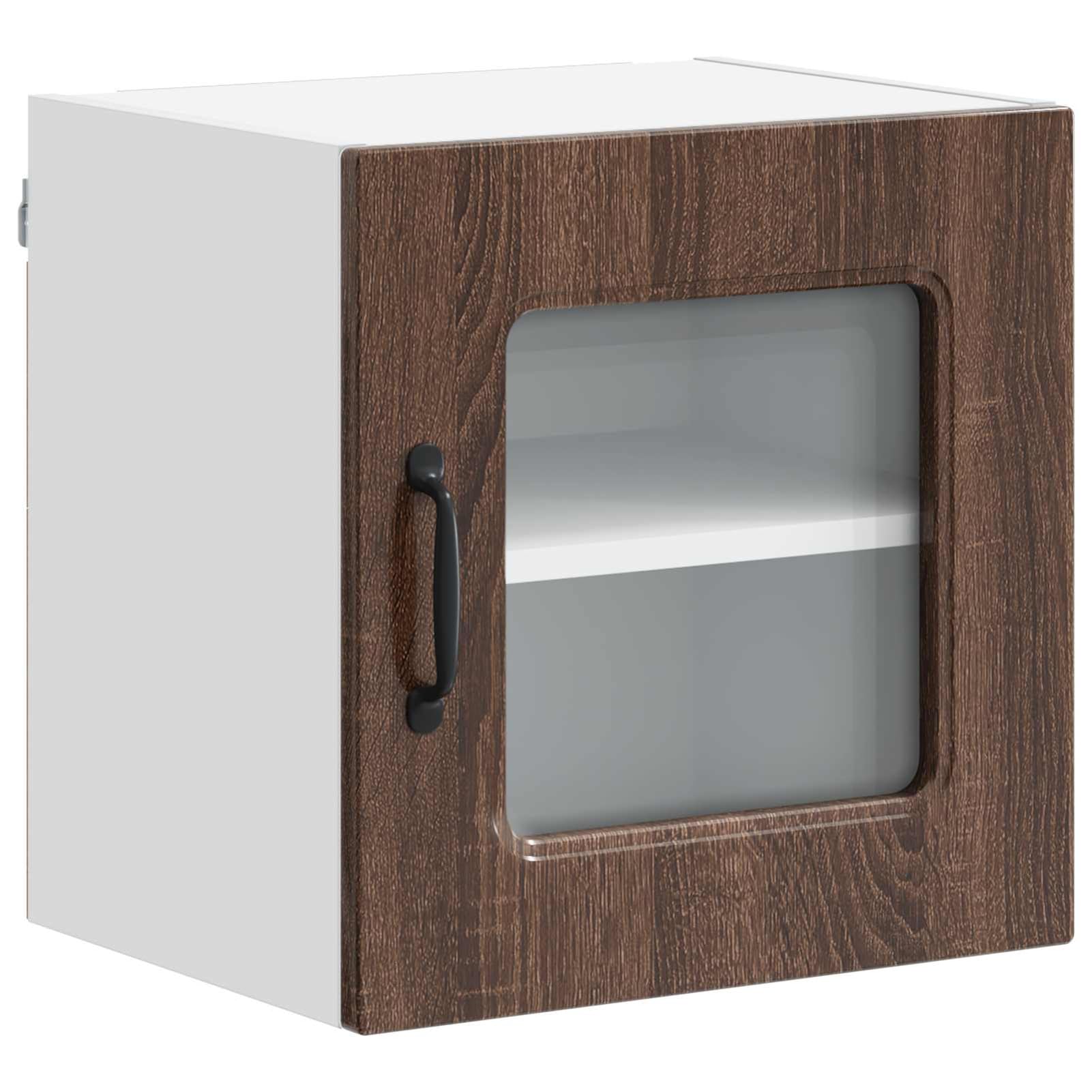 ATOMSTACK MAKER Set di 2 armadietti da cucina (40 x 31 x 40 cm, effetto rovere marrone), armadio da parete in legno di alta qualità con portata di 120 kg, design moderno per cucina e interni, facile