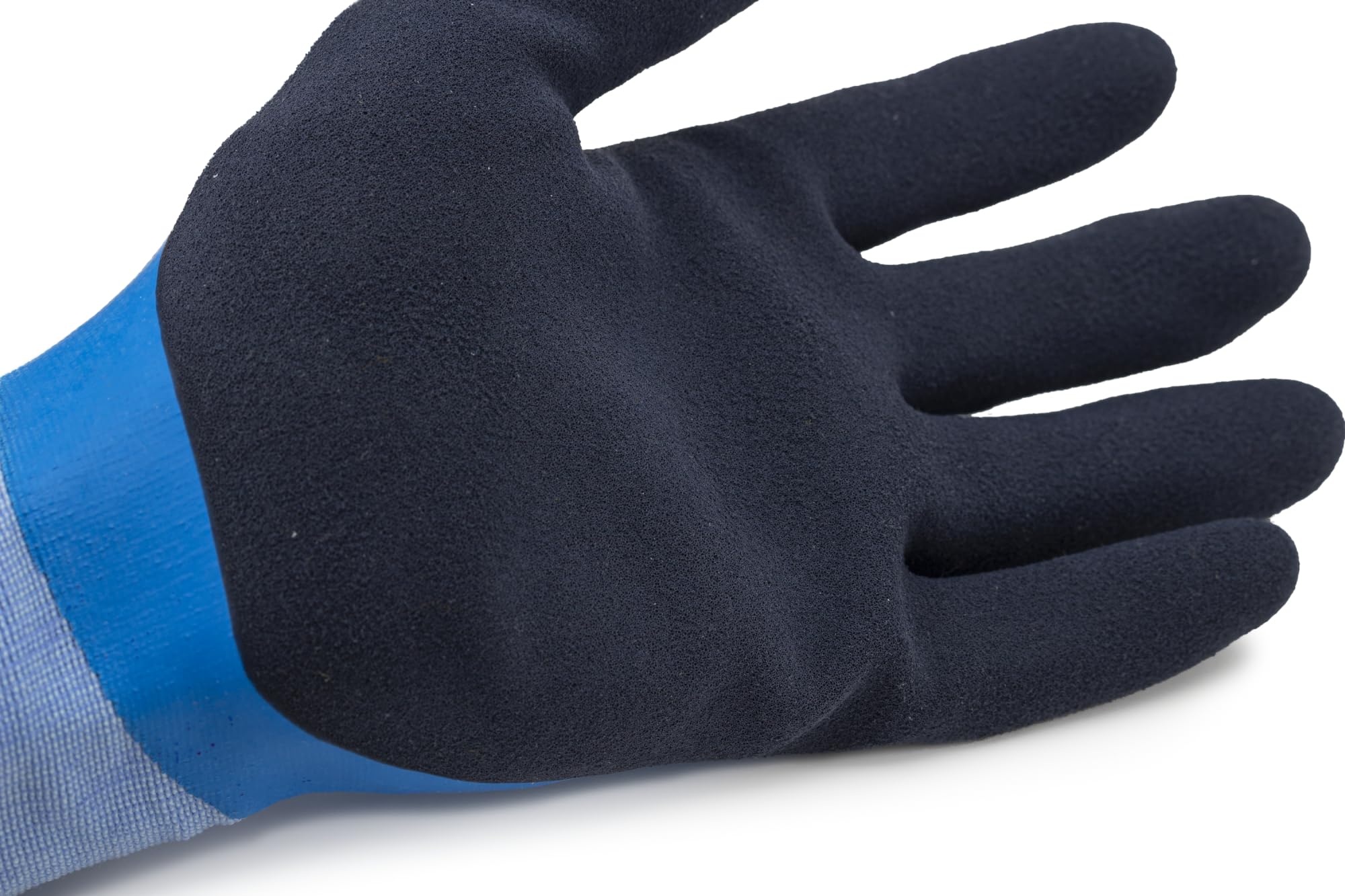 Coverguard Lot de 10 paires de gants Manutention EUROLITE L300-15G LATEX BLEU DOUBLE ENDUCTION - MAIN COMPLETE - PAUME SANDY Taille 9 - Gants de travail