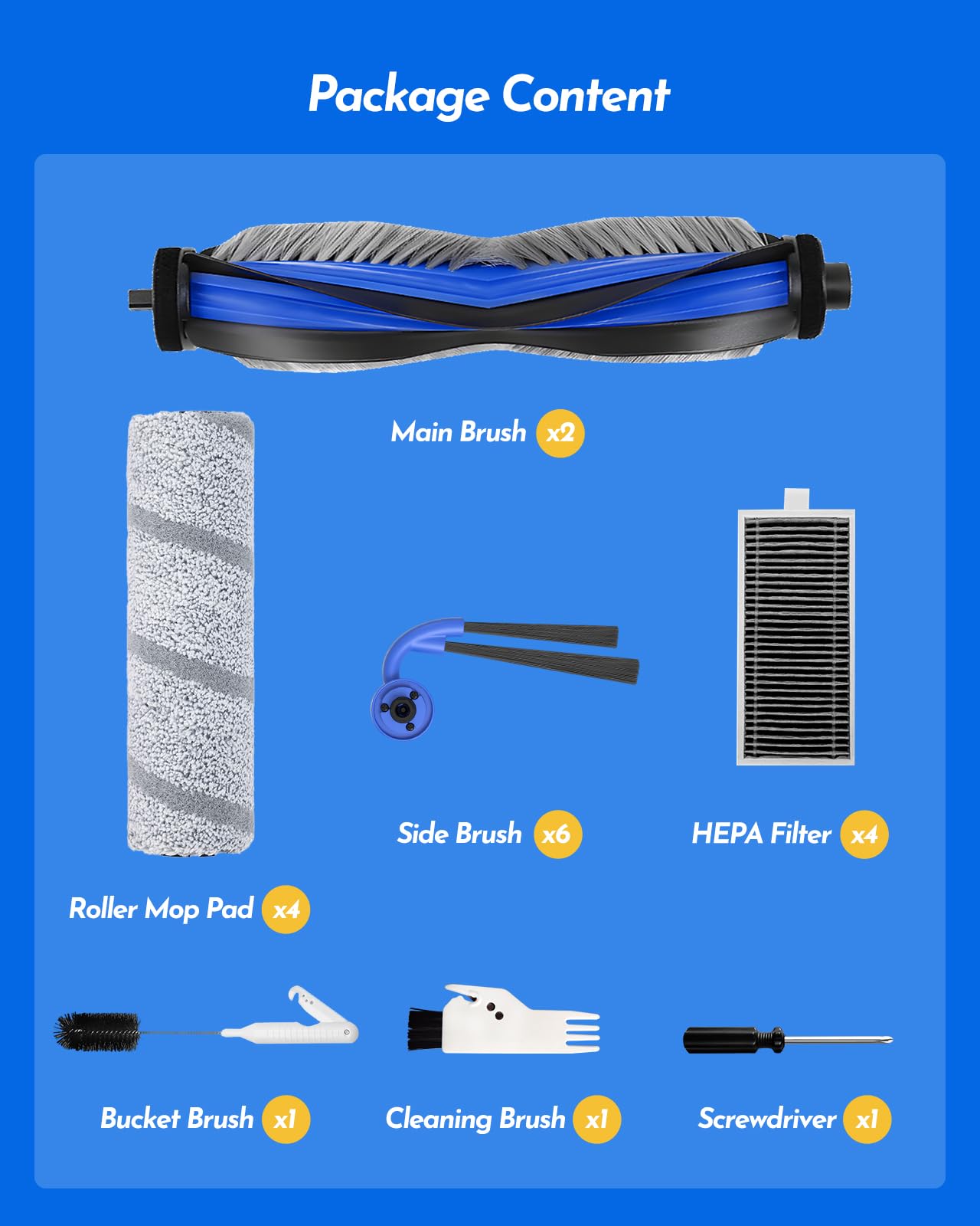 Ecovacs X11 Accessories - Robot Vacuum Parts -8