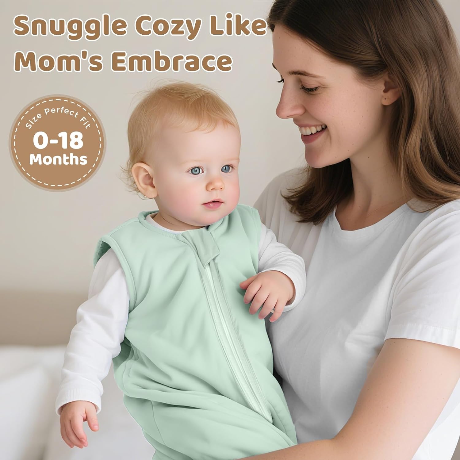 Freejoy Viscose From Bamboo Baby Sleep Sack, 1.5 TOG Infant Toddler Wearable, Buttery Soft Sleeping Bags - Image 6