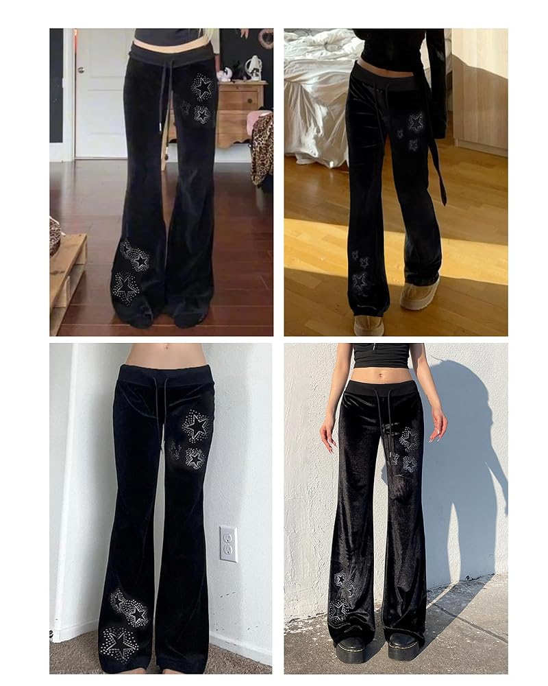 ★2025SS新作★CLUT STUDIO★Starry Velvet Bootcut Pants Starry Velvet Bootcut Pants - BLACK - 클럿스튜디오