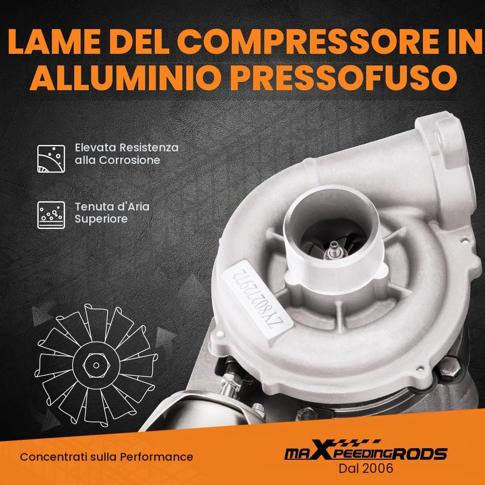 maXpeedingrods GT1544V turbocompressore 753420 per Peugeot per Citroen C2 | C3 C4 C5 1.6 HDI 110 HP, auto turbo per Ford per Volvo per Mazda per Mini-cooper