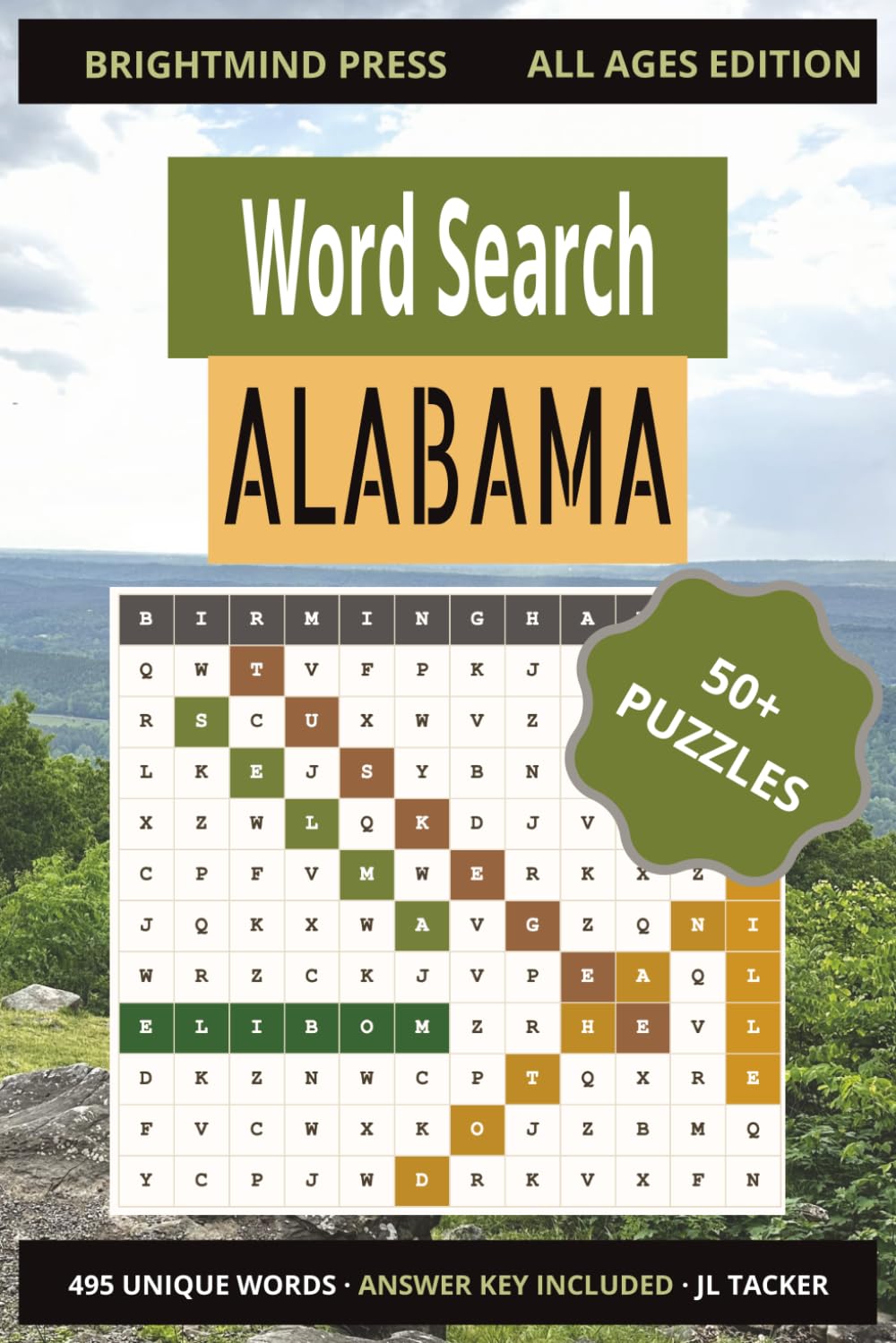 Alabama Word Search Puzzle Book: 55 Challenging Puzzles Exploring the History, Geography & Culture of the Heart of Dixie | All Ages