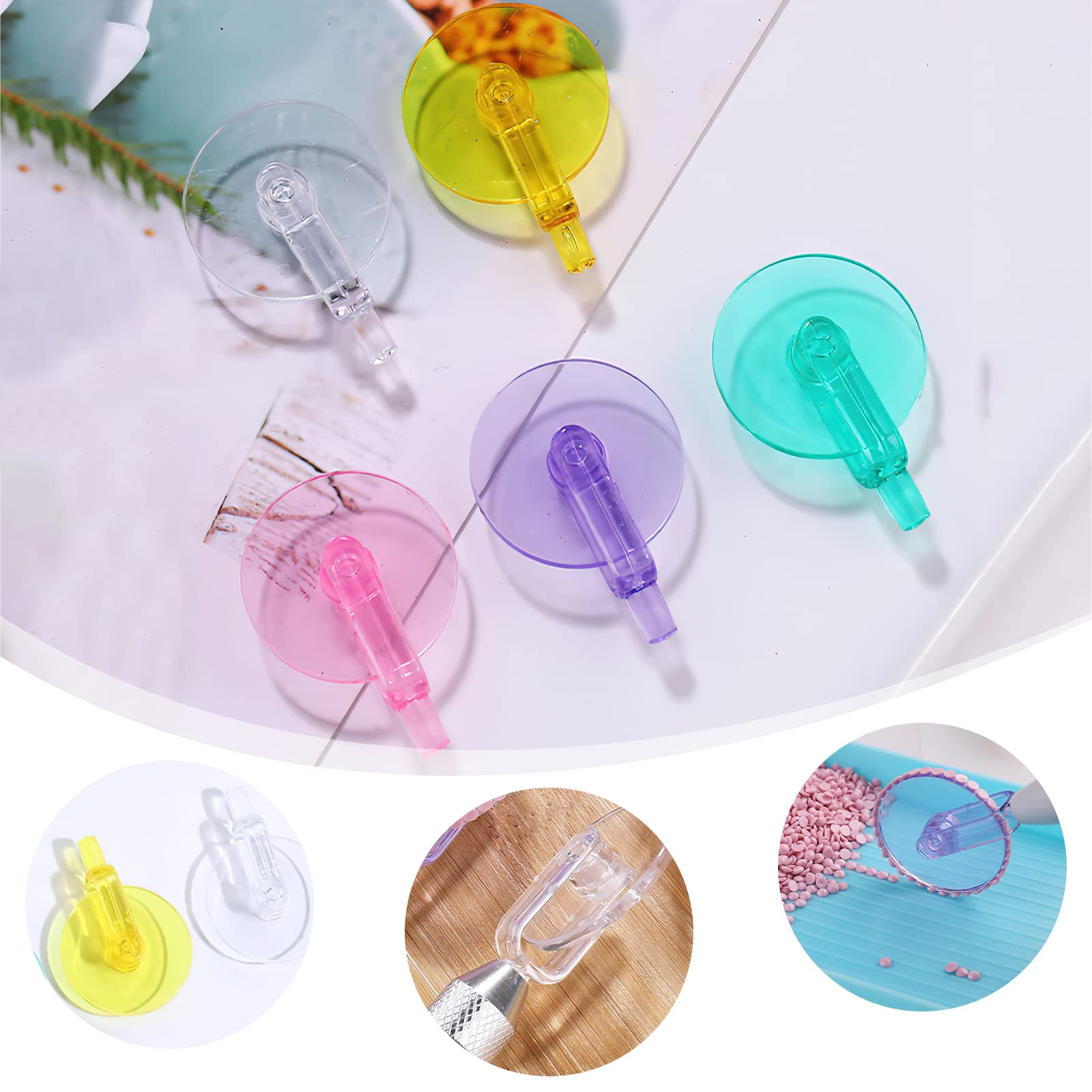 2 Rouleaux Pour Peinture Diamant – Multicolores, Démontables, Pratique Pour Les Loisirs Créatifs